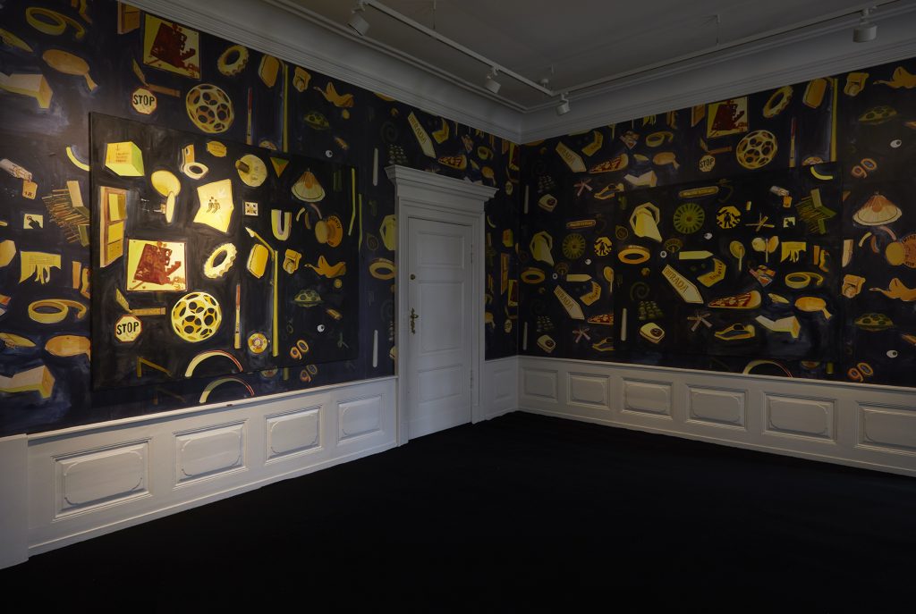 Installation view 'The Beautiful Dark room'